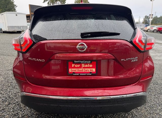 
								2016 NISSAN MURANO PLATINUM AWD <BR> NO ACCIDENTS, ONE OWNER, LOW KM’S full									