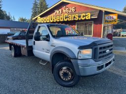 2005 FORD F450 RWD, FLAT DECK <BR> LOW KM’S
